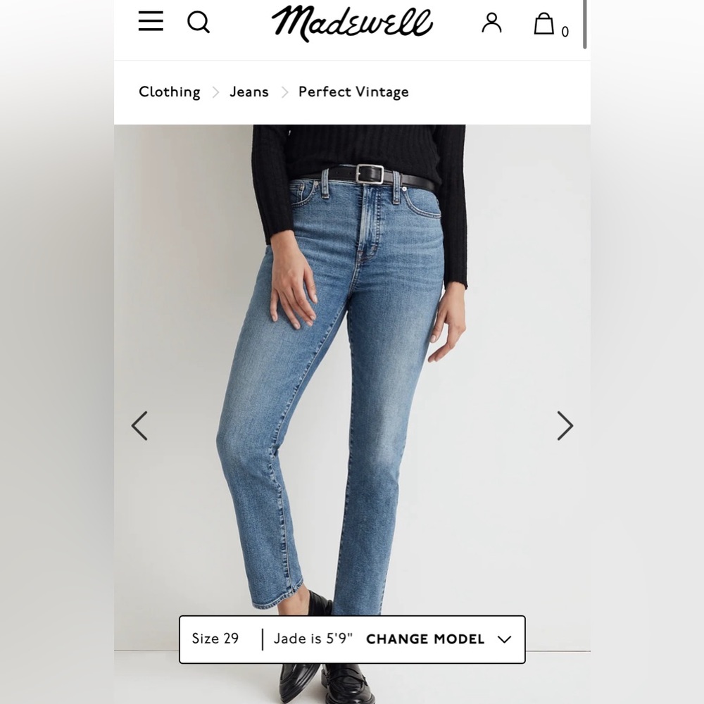 Madewell Perfect Vintage Jean 30P